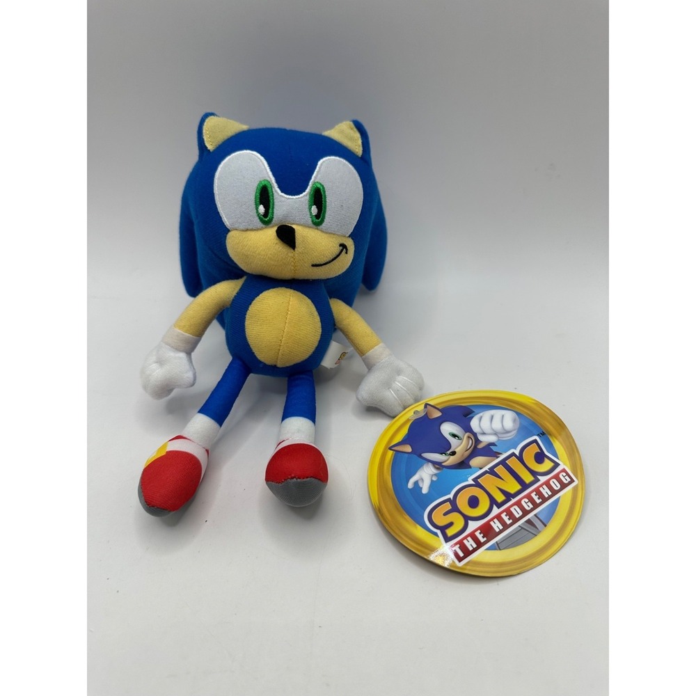 Toy Factory‎ 2022 Sonic the Hedgehog 8" Sonic Plush with Tags Attached